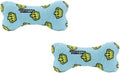MIGHTY- NO Stuff Bone– Squeaky Plastic Core. 2-in-1 Toy. Made Durable, Strong & Tough. Interactive Play Dog Toy (Tug, Toss & Fetch). It Floats. (Blue, Medium 2 Pack)