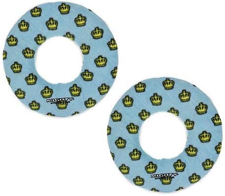 MIGHTY- NO Stuff Ring - Squeaky Plastic Core. 2-in-1 Toy. Made Durable, Strong & Tough. Interactive Play (Tug, Toss & Fetch). It Floats (Blue, Large 2 Pack)