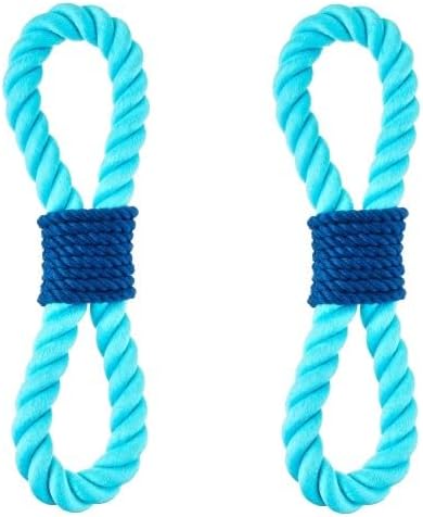 Durable Chomp and Tug Buddy Rope Dog Toy – Looped Rope Toy for Dogs, Tug of War Dog Toy for Moderate Chewers, Interactive Puppy, All Lifestages Dogs. (Pack of 2)