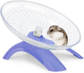 Hamster Wheel Silent Hamster Exercise Wheel Running Spinner Hamster Flying Saucer for Hamsters Gerbils Mice and Other Small Pets (Purple)