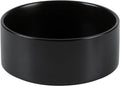 Ceramic Dog Bowl, Food and Water Bowl for Medium Breed Dog, Pet Bowl for Replacement (7.3 inch, Single Bowl, Black)