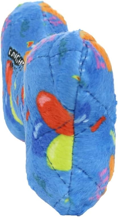 MIGHTY- NO Stuff Bone– Squeaky Plastic Core. 2-in-1 Toy. Made Durable, Strong & Tough. Interactive Play Dog Toy (Tug, Toss & Fetch). It Floats. (Celebration, Medium)