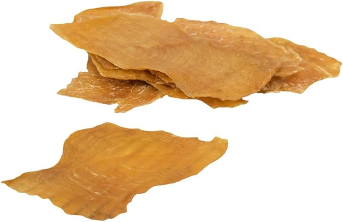 Lucky Premium Treats Chicken Jerky Fillets – Chicken Jerky Dog Treats Made with Sliced Lean Dehydrated Chicken Breast (7 oz)