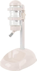 Pet Standing Water Dispenser, Height Adjustable Automatic Water Feeder Food Feeder Bowl, 500ml Dog Water Bottle Dispenser, Dog Cat Feeding Water Bowl Set (Beige)