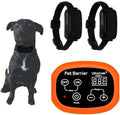 Indoor Pet Barrier for 2 Dogs,Wireless Indoor Electric Fence,Pet Gate, Keeps Areas Off Limits,Dog Home Proofing, Waterproof/Rechargeable/Beep/Static Training Collar,Orange Kit