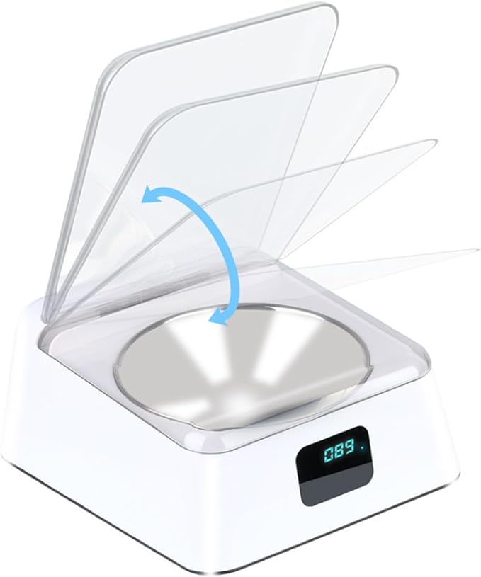 Automatic Open Dog Food Bowls Stress Pet Feeder with Clear Cover Sensing Automatic Feeding Bowls