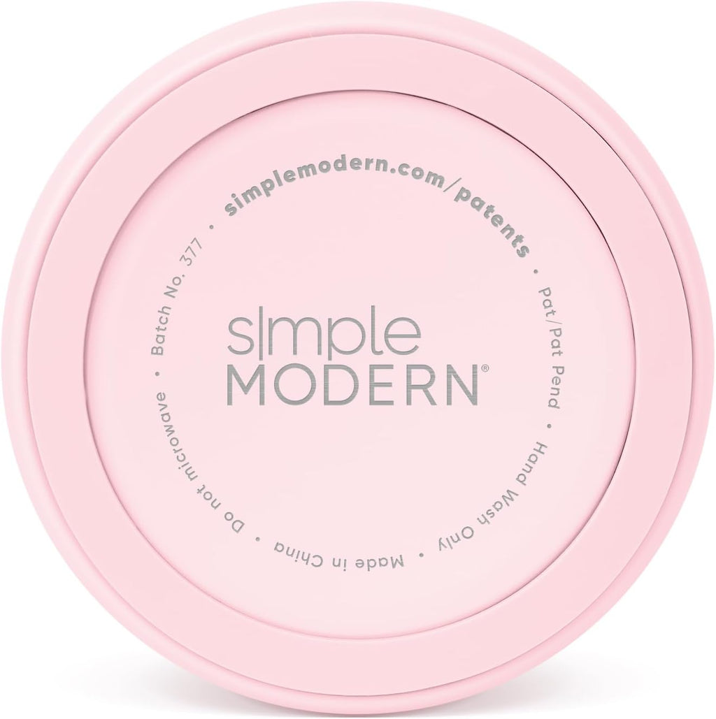 Simple Modern Stainless Steel Pet Water Bowl for Dogs & Cats | Reusable Insulated Stainless Steel Food Bowls for Dog Cat | No Tip No Slip BPA Free | Bentley Collection | Large (64oz) | Blush