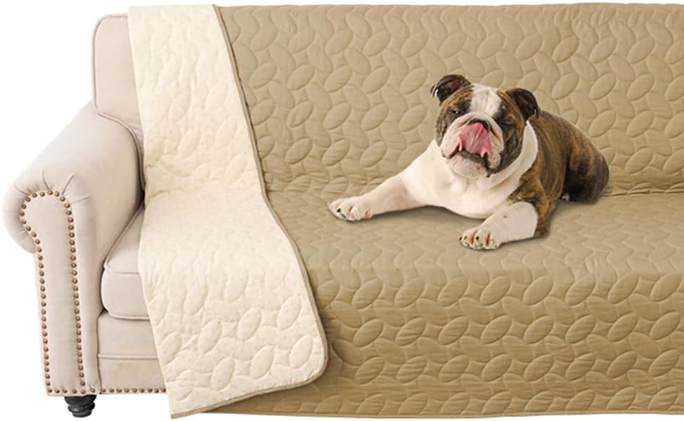 Ameritex Pet Bed Cover Dog Bed Blanket for Sofa and Furniture Waterproof New Pattern Design (52x82 Inch, Sand)