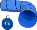 Dog Agility Tunnel, Dog Agility Equipment, Dog Agility Training with Carry Bag (Blue)