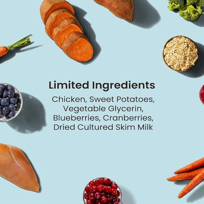 The Pets Table Chicken Grain-Free Air-Dried Healthy Dog Treats, 5-Ounce Bag