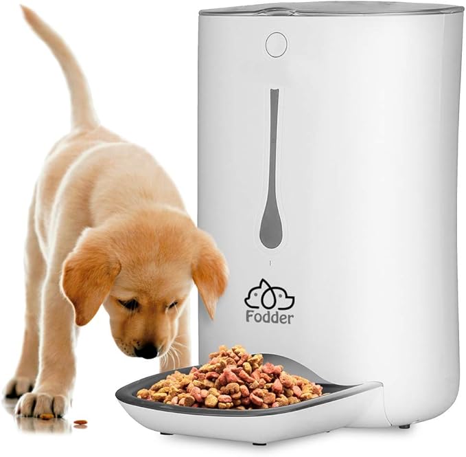 SereneLife Automatic Dog Feeder, Programmable Dispenser with Voice Recording, Adjustable Dispense, LCD Display, Cat Feeder Automatic for Optimal Feeding Schedule