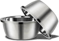Stainless Steel Large Dog Food Bowl, 46 oz (7cup) Large Capacity Dog Water Bowl, Heavy Duty, BPA-Free for Medium and Small Dogs (2 pcs)