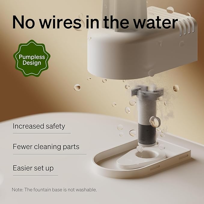 PETLIBRO Cats Water Fountain for Multi Cats, Cat Fountain with RFID Recognition Each Pet, 3L/101oz Pump-Free Cat Water Fountain Stainless Steel Tray, 2.4G Wi-Fi APP Pet Water Fountain x2 Collar Tags