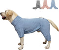 Dog Pyjamas PJS Sweater Clothes and Home Clothing Suitable for Medium to Large Breeds of Dogs, Dog Neutering Suits, Extra-Large Stretch Fabric, Four-Legged Clothes(Sweater Blue, XL)