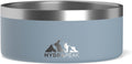 Hydrapeak Dog Bowl; Non Slip Stainless Steel; Water and Food Dish; Large Sized and Small Dogs; 32oz 64oz; Multiple Sizes; 4 Cup | Storm