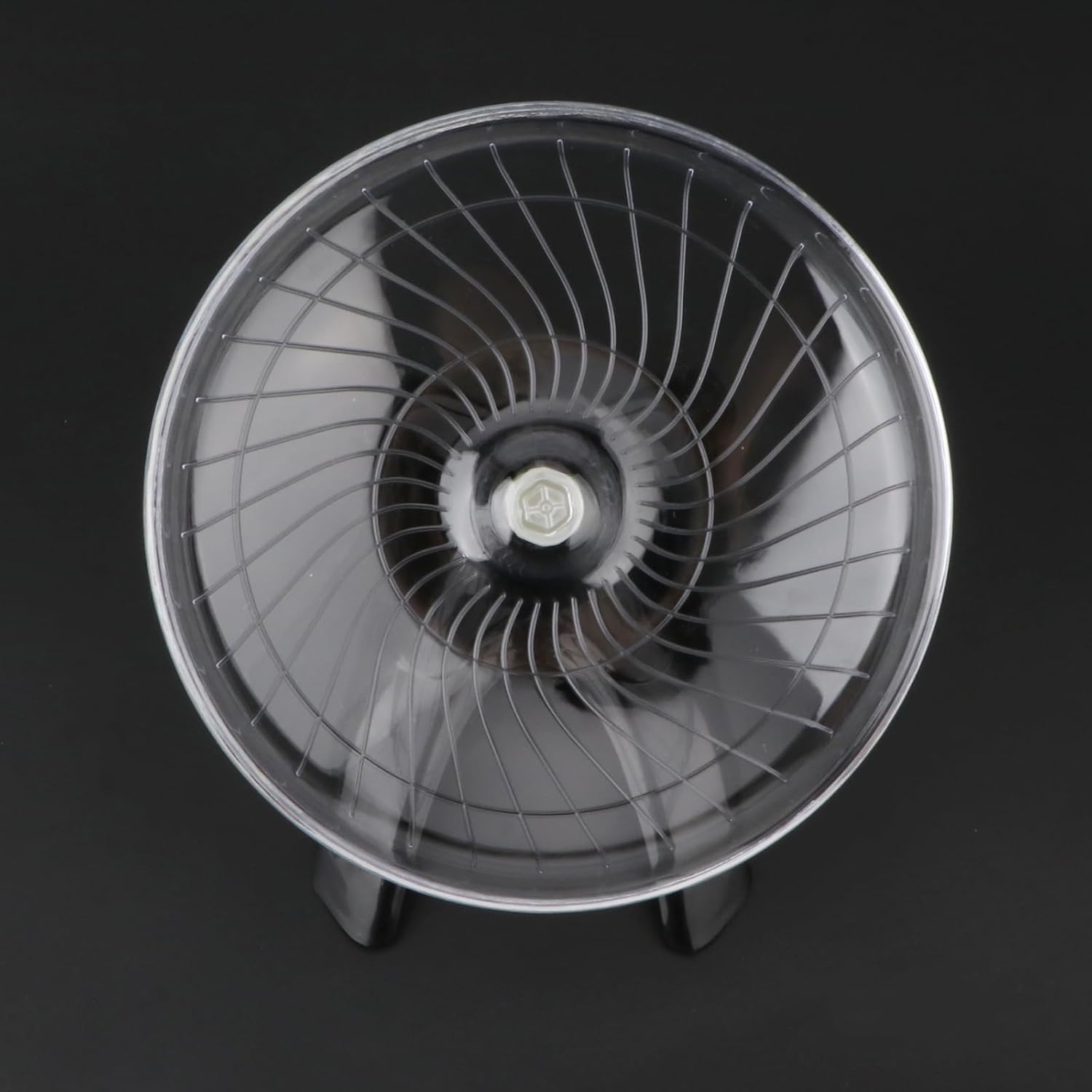 Hamster Wheel Silent Hamster Exercise Wheel Running Spinner Hamster Flying Saucer for Hamsters Gerbils Mice and Other Small Pets (Black)