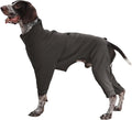 Dog Pajamas for Large Breeds with Back Zipper, Stretchy Pjs for Pets Boys & Girls, Long Sleeve Anti-Licking Recovery Suit for Dogs, Dog E-Collar Alternative for Weimaraner, Dalmatian, Grey XL