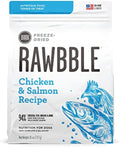 BIXBI Rawbble Freeze Dried Dog Food, Chicken & Salmon Recipe, 26 oz - 94% Meat and Organs, No Fillers - Pantry-Friendly Raw Dog Food for Meal, Treat or Food Topper - USA Made in Small Batches