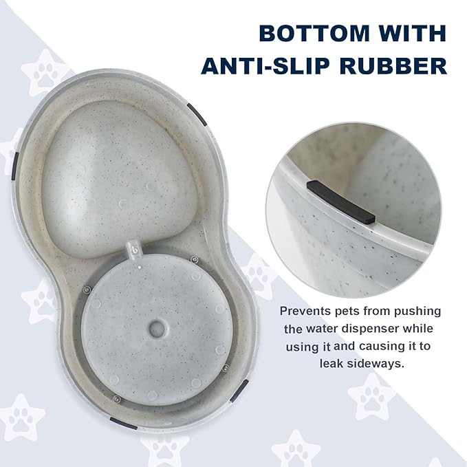 Water Dispenser Station for Large Dogs and Cats, 3 Gallon Large Capacity Gravity Automatic Water Feeder, Indoor Outdoor Dog Drinking Fountain, Dog Water Bowl for Multiple Pets, BPA Free