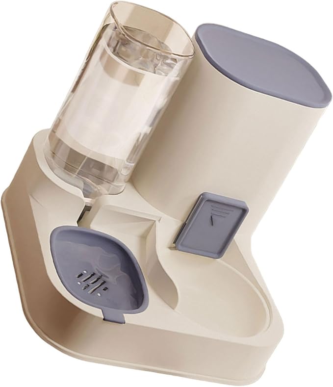 Automatic Pet Feeders and Water Dispenser Set 2 in 1 Feeders and Waterer Set Cats Bowl Pet Food Storage Pet Supplies