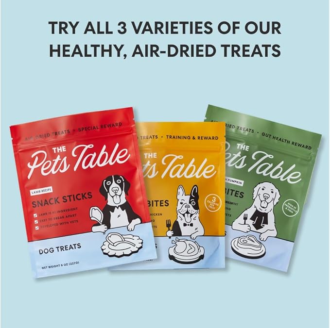 The Pets Table Chicken Grain-Free Air-Dried Healthy Dog Treats, 5-Ounce Bag