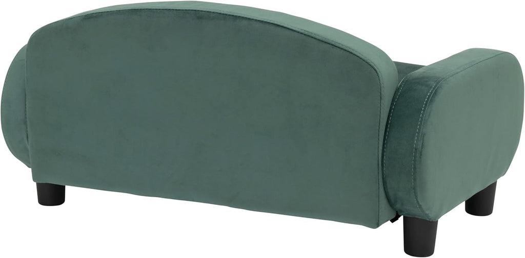 Paws & Purrs Cat Sofa Bed, Pet Couch for Indoor Cats Elevated Cat Beds with Removable Washable Mattress Cover for Kitten, Puppy or Small Animal- 31.5" Wide, Teal