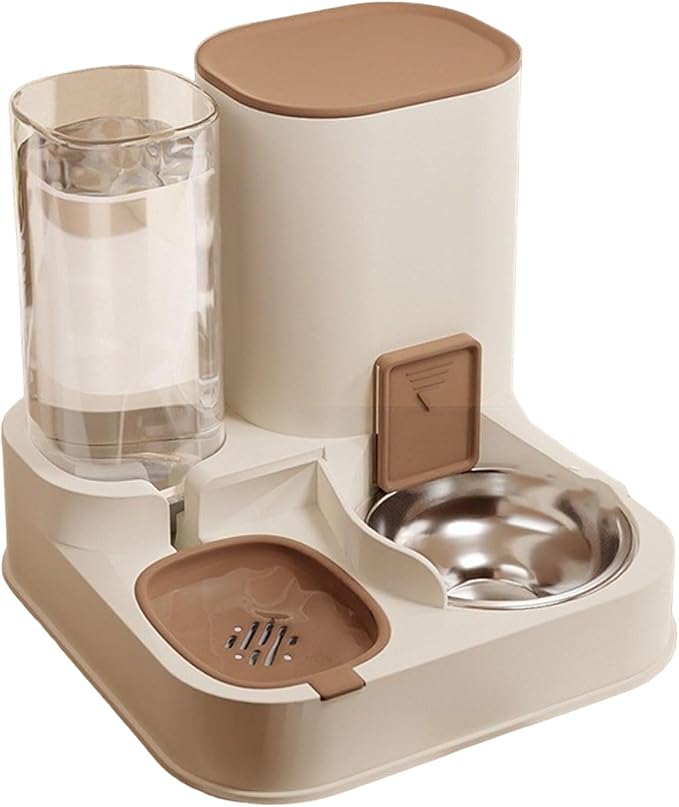 Automatic Pet Feeders and Water Dispenser Set 2 in 1 Feeders and Waterer Set Cats Bowl Pet Food Storage Pet Supplies