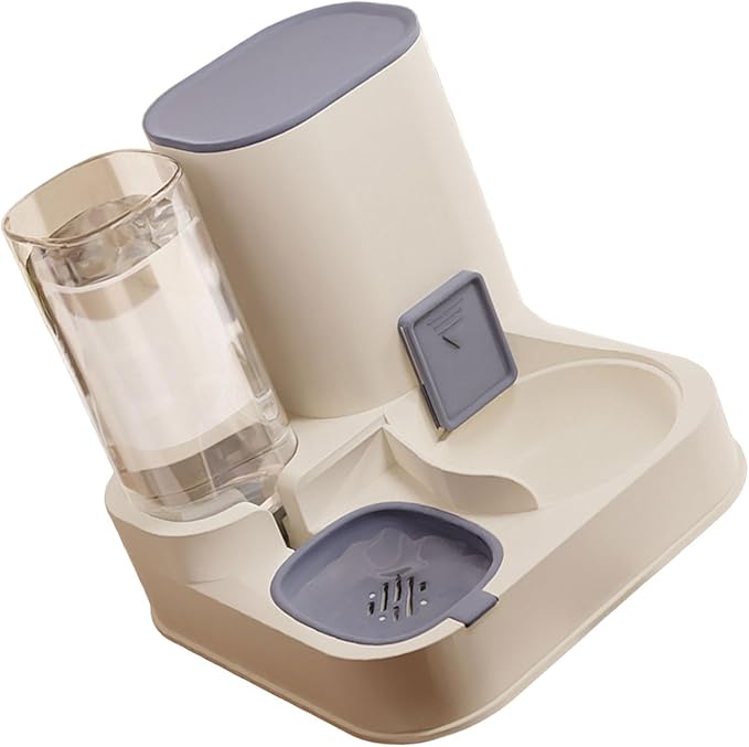 Automatic Pet Feeders and Water Dispenser Set 2 in 1 Feeders and Waterer Set Cats Bowl Pet Food Storage Pet Supplies