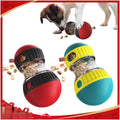 Dog Puzzle Toys, Rolling Treat Dispensing Ball, Brain Stimulation & Slow Feeder, Dog Enrichment Toys to Keep Them Busy (2PCS: Red+Green)