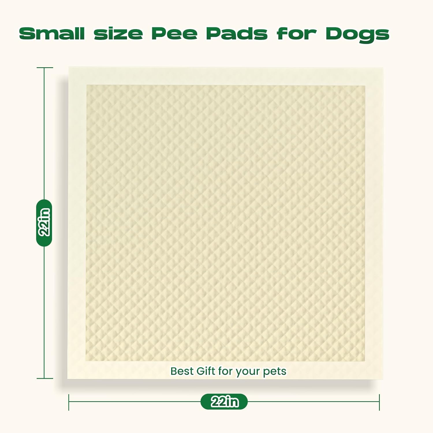 Puppy Pads 30 Count Small 22x22in Bamboo Training Pads Deodorizing Leakproof Quick Drying Dog Pee Pads Super Absorbent Disposable Pee Pads for Dogs Puppies, Doggie, Cats, Rabbits