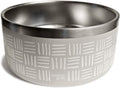 CROXTON & CO. Stainless Steel Pet Bowl for Dogs & Cats | Insulated Food Bowls for Dog Cat | No Tip No Slip | Non-Slip Rubber Base | Dishwasher Safe | Medium (4 Cups)