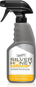 Absorbine Silver Honey Rapid Wound Repair Spray Gel 8oz Bottle, Manuka Honey & MicroSilver BG