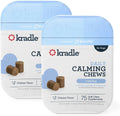 Kradle Calming Chews for Dogs - Anxiety and Stress Support - L-Theanine Ashwagandha GABA - Calming Supplement for Relaxation and Stress - Chicken Flavor- 150 Non-Drowsy Chews