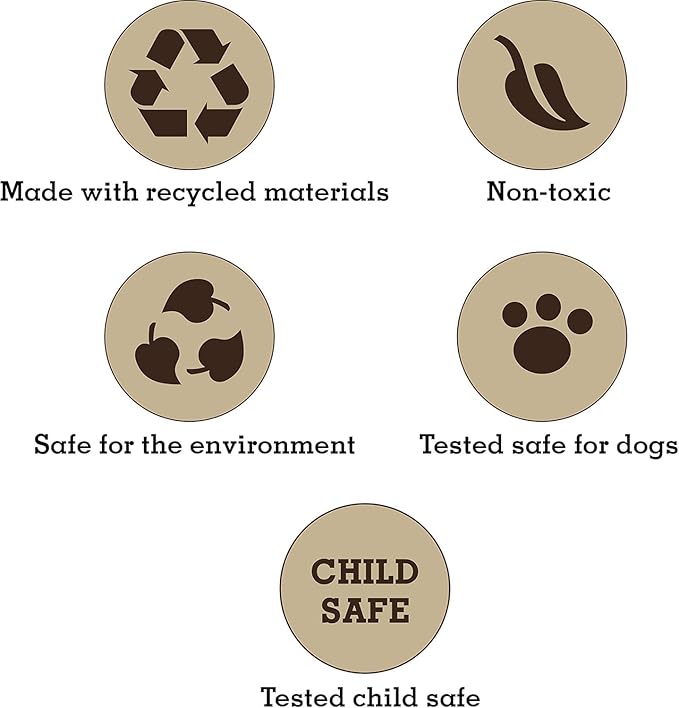 3-Piece Eco-Friendly Durable Squeaky Dog Chew Toy Set - Sarge, T-Bone & Pinky, Assorted Colors (Safe for Pets/Kids)