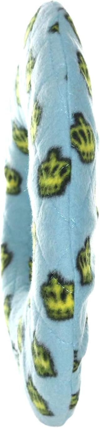 MIGHTY- NO Stuff Ring - Squeaky Plastic Core. 2-in-1 Toy. Made Durable, Strong & Tough. Interactive Play (Tug, Toss & Fetch). It Floats (Blue, Large 2 Pack)