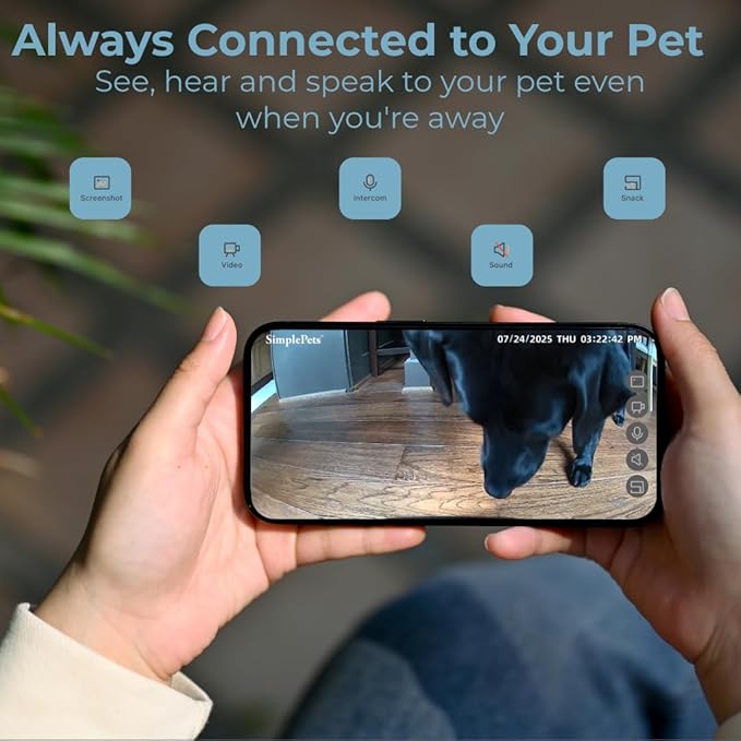 SMARTFeeder Large Capacity Automatic Dog and Cat Feeder – Stainless Steel Pet Food Dispenser with Wi-Fi App, Scheduled Feedings, Portion Control, HD Camera, Speaker & Microphone