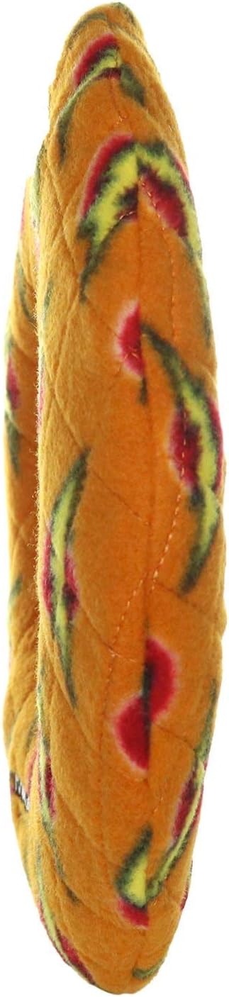 MIGHTY- NO Stuff Ring - Squeaky Plastic Core. 2-in-1 Toy. Made Durable, Strong & Tough. Interactive Play (Tug, Toss & Fetch). It Floats (Orange, Large 2 Pack)