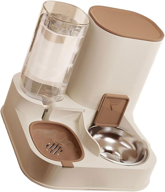 Automatic Pet Feeders and Water Dispenser Set 2 in 1 Feeders and Waterer Set Cats Bowl Pet Food Storage Pet Supplies