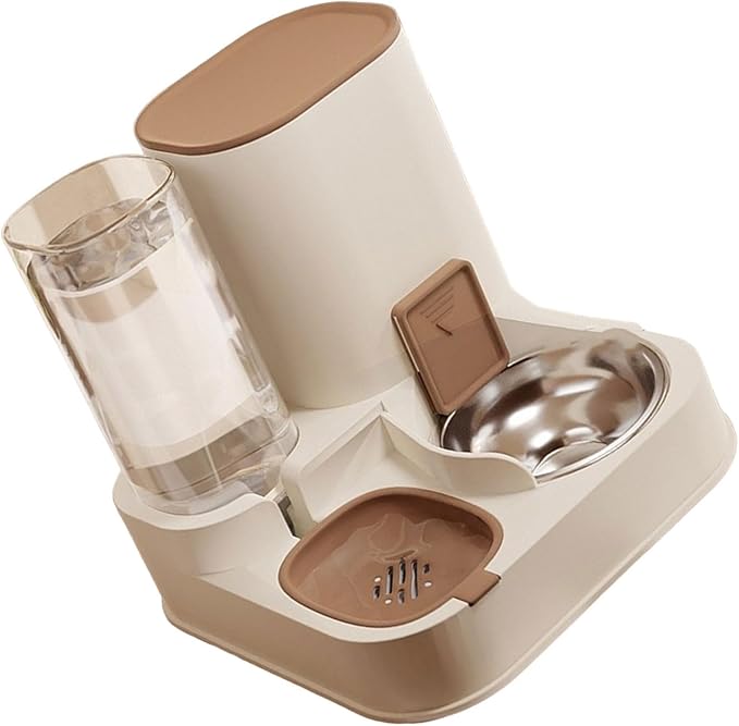 Automatic Pet Feeders and Water Dispenser Set 2 in 1 Feeders and Waterer Set Cats Bowl Pet Food Storage Pet Supplies