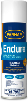 Farnam Endure Sweat-Resistant Fly Spray for Horses, Protects Against Lyme Disease, 15 oz