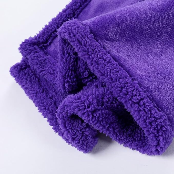 Waterproof Dog Blanket Purple Pets Blankets for Puppy Cats Reversible Pet Couch Throw Blankets Jacquard Bed Cover Leakproof Washable Warm Mats-Purple,S