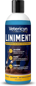 Vetericyn Mobility Equine Liniment for Fast-Acting Relief of Muscles and Joints – Menthol-Based Topical Analgesic for Horses – 16 Ounces
