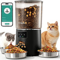 Automatic Cat Feeder for 3 Cats, 6L/25 Cup Cat Food Dispenser with Strong Anti-Jam System, Dual-Effect Desiccant, Smart WiFi App Control Pet Feeder, Automatic Dog Feeder, Gifts for Christmas