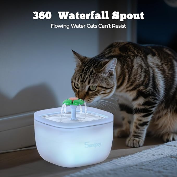 Automatic Cat Feeder and Water Dispenser FW1, 3L Cat Food Dispenser with Locking Lid, Two-in-One Set Timed Dog Feeder for Cats and Puppies, Pet Feeder with Portion Control, 4 Daily Meals