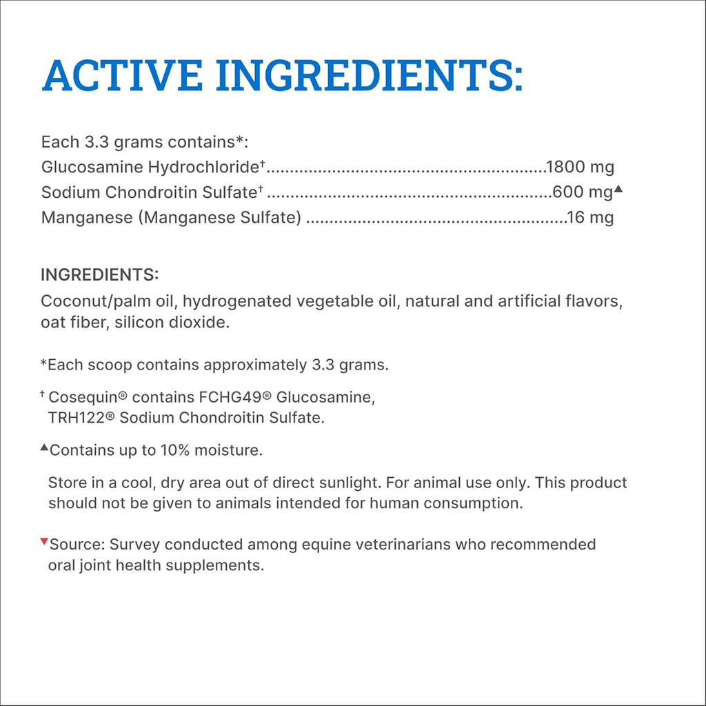 Nutramax Cosequin Original Pellets Joint Health Supplement for Horses - with Glucosamine and Chondroitin, 910 Grams