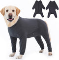 Yeapeeto Dog Onesie Surgery Recovery Suit for Large Medium Bodysuit Dogs Pajamas PJS Full Body for Shedding, Prevent Licking, Wound Protection, Cone Alternative(7XL,Dark Grey)