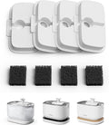 PETLIBRO 4 Packs Replacement Filters for Dockstream Cat Water Fountain PLWF105/PLWF115/PLWF005, 2 Months Set of Replacement Filters for Ultra Quiet Pet Water Fountain