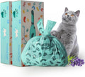Cat Litter Bags Biodegradable 100% Leak-Proof Cat Poop Bags with Handle, 360 Counts, Cornstarch Based Extra Thick, Easy Tie Pet Waste Pick Up Bag (Lavender Scented)