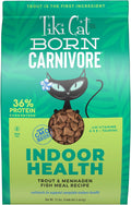 Tiki Cat Born Carnivore Indoor Health Dry Cat Food, Trout & Menhaden Fish Meal, 12 lbs. Bag