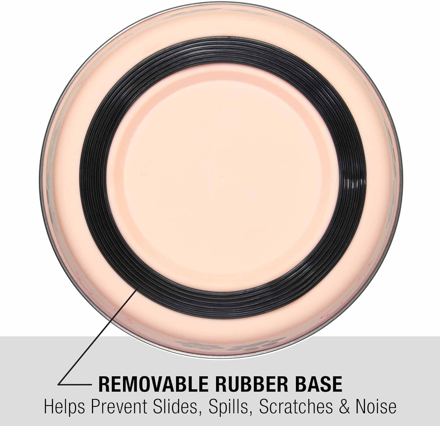 Loving Pets Bella Dog Bowls- Stainless Steel Dog & Cat Bowls - Spill Proof Dog Food Bowl, Cat Bowl, Puppy Essentials & Pet Supplies Great for Home & Travel (Small 10-20 lbs, Paparazzi Pink)